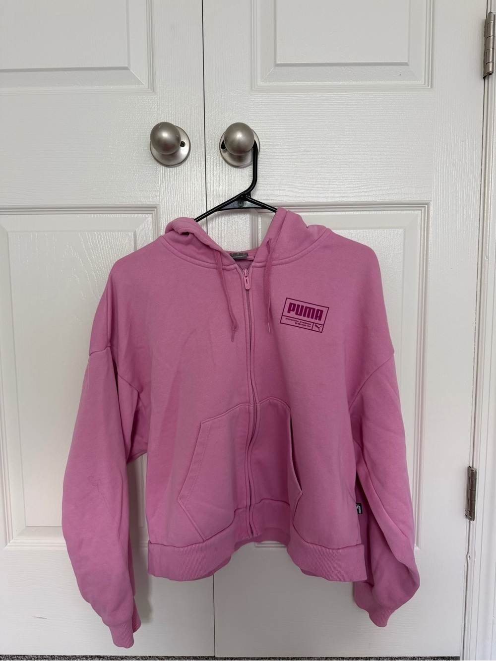 Puma Pink Zip-Up Hoodie
